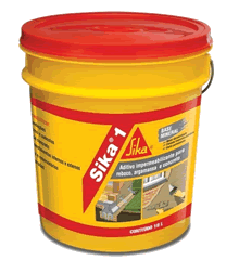 Sika® 1 é um impermeabilizante de pega normal para argamassa e concreto, que reage com o cimento durante o processo de hidratação, dando origem a substâncias minerais que bloqueiam a rede capilar, proporcionando elevada impermeabilidade à argamassa e concreto.