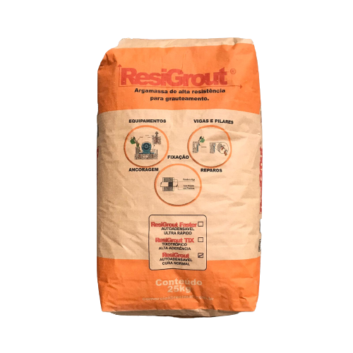 Um graute estrutural fluido, auto adensável, de alta fluidez, composto de cimento Portland, areia de granulometria selecionada e aditivos especiais. Apresenta alta resistência à compressão, alta resistência inicial e final. Especialmente desenvolvido para grauteamento em áreas de difícil adensamento, grauteamento e fixação de equipamentos de pequeno porte não sujeitos à vibração, reparos em estruturas de concreto em geral, grauteamentos com espessuras entre 10 a 50 mm, pavimentos, pontes, pistas de aeroportos e pisos industriais de concreto. Obras especiais e reparos emergenciais em companhias de água e esgoto e emissários.